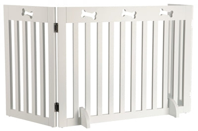 Trixie-Tor Weiss 3 Felder 82-124X61 CM
